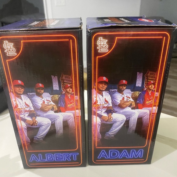 Cardinals Albert Pujols and Adam Wainwright bobbleheads never opened. - Picture 2 of 4